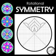 Rotational Symmetry Radial Symmetry Geometric Flowers Math Art Projects Math Art Elementary Art