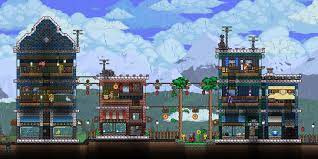 Rainy City Rainy City Terrarium Base Terraria House Design