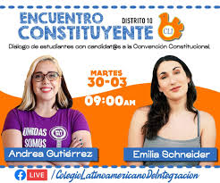 Nos tenemos que movilizar por todas las comunas del distrito 10 para dialogar con los vecinos y vecinas. Encuentros Constituyentes Del Cuarto Medio Del Latino Cli