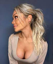 Blonde hot mom