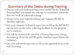 The industrial training funds was set up by (siwes) students industrial work experience scheme programme to help students in tertiary institutions especially those offering practical courses such as office technology and management students, art and applied sciences, engineering students etc. Industrial Training Briefing Ppt Download