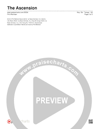 The Ascension Chord Chart Editable Phil Wickham