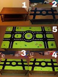 Turning A Coffee Table Into A Car Table Car Table Kids Playing Kids Play Table