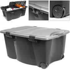 Découvrez nos prix bas boite rangement plastique couvercle transparent et bénéficiez de 5% minimum remboursés sur votre achat. Caisse En Plastique A Roulettes 170 Litres 2 Poignees 4 Fermoirs Rangement Boite Bac Maison Garage