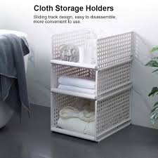 Il cestino in plastica non necessita di. Casa E Cucina 1 Cassetto Conservazione Scatola Pieghevole Abiti Cesto Portaoggetti Rack Impilabile Cassetti Mensola Casa Armadio Partizione Tavola Cubo Cesti Contenitori Divisore Per Cucina Soggiorno Pa Malangkota Go Id