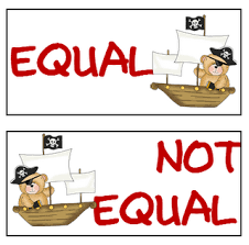 Equal Not Equal Game Math Work Stations Math Camp Math Classroom