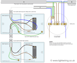 L and n indicate the supply. Wiring Diagram For 3 Gang Light Switch