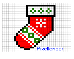 Christmas Sock Pixel Art Pixel Art Pixel Art Pictures