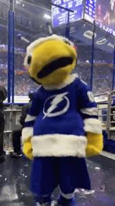 One (1) new nhl approved and licensed in mascot puck of the. Tampa Bay Lightning Thunderbug Gif Tampabaylightning Thunderbug Mascot Discover Share Gifs