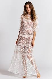 Rosebud Embroidered Mesh Maxi Dress By For Love Lemons At Free People White Outfits For Women Maxi Dress White Maxi Dresses