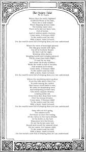 W B Yeats Kids Poems Yeats Poems Word Pictures