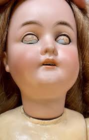 Antique 22” Carl Hartmann Doll With Great Outfit & Human Hair Wig