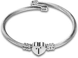 Letter t abc letra, letter of the day, heart wallpaper, letter t,. Buy Chili Jewelry Women Girls Heart Initial Letter Cuff Bracelet Stainless Steel 26 Letters A To Z Alphabet Custom Name Bangle Bracelets Expandable Birthday Gifts Online In Turkey B093l7fd87