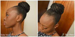 How to get a high big bun on short relaxed hair using clip ins. How To High Bun On Short Natural Hair Black Zulu