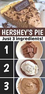 3 Ingredient No Bake Hershey S Pie The Lazy Dish Recipe In 2021 Sweet Recipes Desserts Dessert Recipes Easy Baked Dessert Recipes