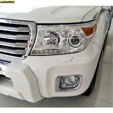 Chrome Front Fog Lamp Cover Trim Rear Fog Light Cover For Toyota Land Cruiser V8 Lc 200 Accessories 2012 2013 Toyota Land Cruiser Land Cruiser Land Cruiser 200