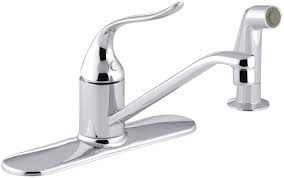 Maybe you would like to learn more about one of these? Kohler Coralais Three Hole Kitchen Sink Faucet With 8 1 2 Spout Matching Finish Sidespray And Lever Handle Wayfair