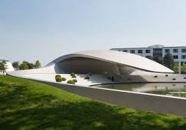 Porsche Pavilion At The Autostadt In Wolfsburg Henn Pavilion Design Modern Architecture Architecture