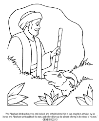 Abraham sacrificing son on moriah altar. Abraham And Isaac Coloring Page Sermons4kids