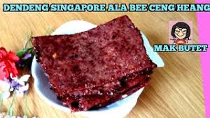 Dendeng babi khas madam huang orderan frozen untuk stock selama isolasi di rumah jejezhuang. Dendeng Singapore Ala Bee Ceng Heang Bak Kwa Youtube