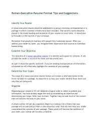 Each cv format template balances the classic with the modern. Roman Executive Resume Format Tips And Suggestions