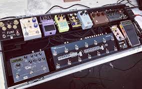 Also, a couple strymon pedals in there. Noel Gallagher S Studio Board Built By Daniel Steinhardt The Gig Rig Guitar Pedal Boards Pedalboard Guitar Pedals