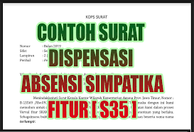Apakah orang yang menerima dispensasi? Contoh Surat Dispensasi Absen Ptk Di Simpatika Guru Jugan