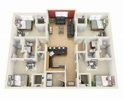 Yang penting saiz tanah tersebut bukan lot tanah lidi, iaitu tanah yang mempunyai ukuran lebar yang kecil jika dibandingkan dengan panjangnya. Pelan Lantai Rumah Banglo 4 Bilik Apartment Layout Apartment House Plans House Floor Plans