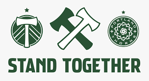 Logo vector photo type : Portland Timbers Stand Together Logo Free Transparent Clipart Clipartkey