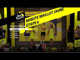 Le maillot jaune, apparu dans le peloton du tour de france le 19 juillet 1919 sur les épaules d'eugène christophe, leader du classement général jusqu'à la veille. La Minute Maillot Jaune Lcl Etape 6 Tour De France 2019 Youtube