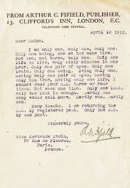Famous Authors Harshest Rejection Letters Writing Quotes Gertrude Stein Lettering