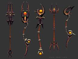 3drt Fantasy Arms Staves 3d Model Fantasy 3d Model Unity 3d