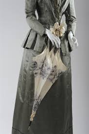 Sonnenschirm Um 1900 Weisse Seide Holz C Wien Museum Mode Sonnenschirm Blumenmuster