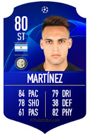 Inter striker lautaro martinez's recent good form has been recognised with an inclusion in this week's fifa 21 ultimate team team of the week. Lautaro Martinez Fifa 19 Spieler Statistik Card Preis