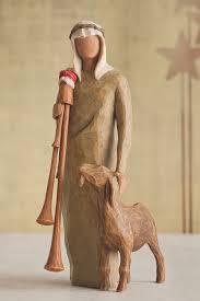 Zampognaro Shepherd With Bagpipe Is Part Of The Nativity Collection As Enduring As The Story It Portrays The Will Willow Tree Nativity Willow Tree Nativity