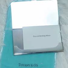 Store your credit cards in style with this sleek sterling silver card case. Tiffany Co Accessories Tiffany And Co Silver Plated Business Card Case Poshmark