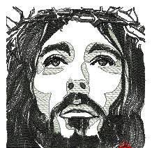 Jesus Face Cross Stitch