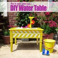 How To Make Your Own Diy Water Table A Lovely Lark Kids Water Table Water Table Water Table Diy