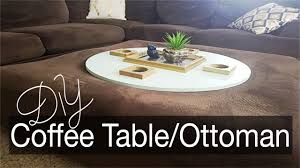 Coffee table with ottoman seating. Perfect Diy Coffee Table Ottoman Combo Home Decor Youtube