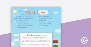 Fairy Tales Text Type Poster With Annotations Teaching