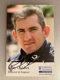 ANDY CADDICK SIGNED Photo Somerset & England Autograph *smudged* £3.31