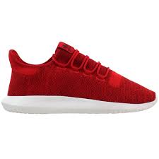 adidas Tubular Shadow Sneakers Red Mens Lace Up, Sportstyle Sneakers