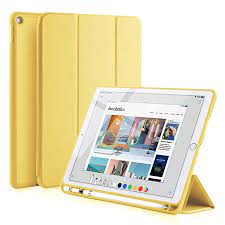 Amazon Com Gudou New Ipad 2017 2018 Trifold Smart Case With Pencil Holder Ultra Slim Premium Pu Leather Soft Cute Ipad Cases Apple Ipad Case Ipad Accessories