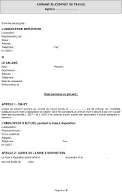 Convention de mise a disposition de locaux et de materiel. Convention De Mise Disposition Groupement D Employeurs