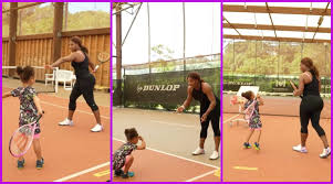 Pinterest email send text message. Serena Williams Gives Daughter Alexis Olympia Ohanian Jr A Tennis Lesson Watch Video Latestly