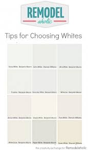Remodelaholic Tricks For Choosing The Perfect White Paint Color White Paint Colors Paint Colors For Home Paint Color Palettes