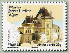 Villa Des Freres Lumiere A Lyon Patrimoines De France Maisons Des Illustres Timbre De 2013 France Villa Timbres De France