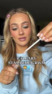 Grwm for calgary stampede 🤠 whos going to nashville north tonight?! 🩵  #calgarystampede2023 #calgarystampede #grwm #countryconcertgrwm