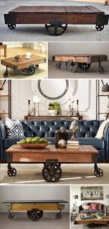 These carts are used for several purposes; Rustic Rail Cart Coffee Tables Brittany Stager