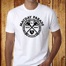 Details About New Mayday Parade Pop Rock Band Logo Mens White T Shirt Size S 3xl